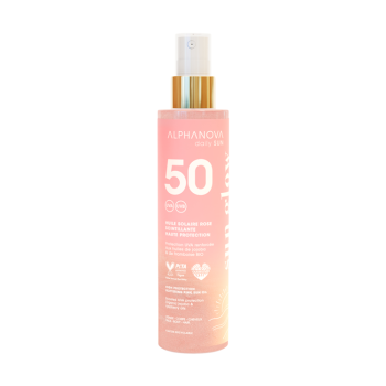 Alphanova Glittering Pink Sun Oil SPF50